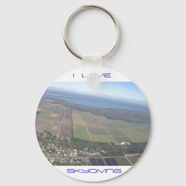 Porte-clés J'adore Skydiving Keyring (Recto)