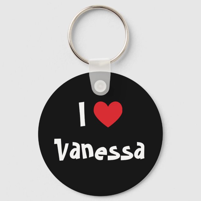 Porte-clés J'adore Vanessa (Recto)