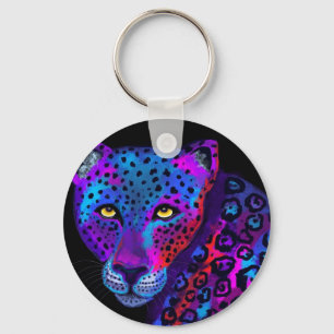Porte-clés Jaguar coloré