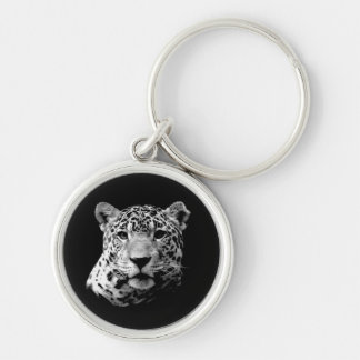 Porte-clés Jaguar noir et blanc