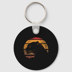 Porte-clés Jaguar Retro Vintage 80s Style Jaguar Animaux sauv
