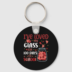 Porte-clés J'Ai Aimé Ma Classe Depuis 100 Jours Enseignant À