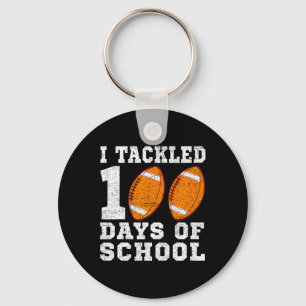 Porte-clés J'Ai Attaqué 100 Jours De Football Scolaire 100 Jo
