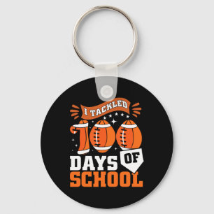 Porte-clés J'Ai Attaqué 100 Jours De Football Scolaire Garçon