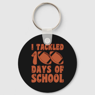 Porte-clés J'Ai Attaqué 100 Jours De Football Scolaire Pour G