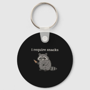 Porte-clés J'Ai Besoin De Snacks Chemise Raccoon Hommes Femme
