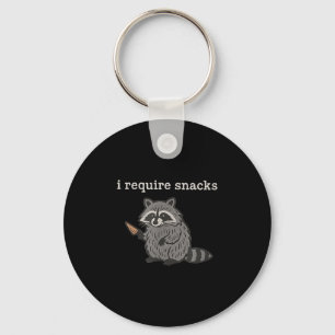 Porte-clés J'Ai Besoin De Snacks Chemise Raccoon Hommes Femme