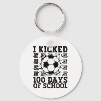 Porte-clés J'ai botté 100 jours de sport scolaire de football