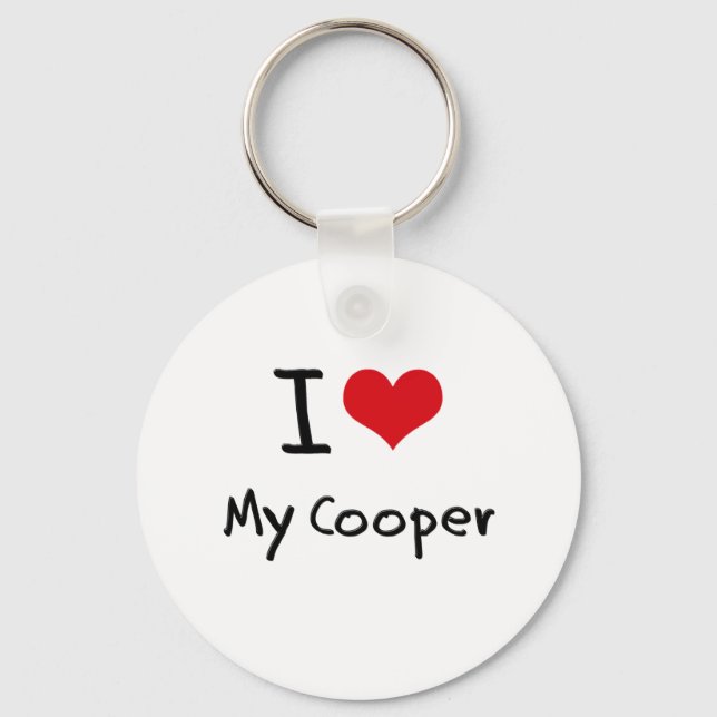 Porte-clés J'ai coeur My Cooper (Recto)