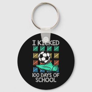 Porte-clés J'Ai Couché 100 Jours De Soccer Joueur Soccer 1