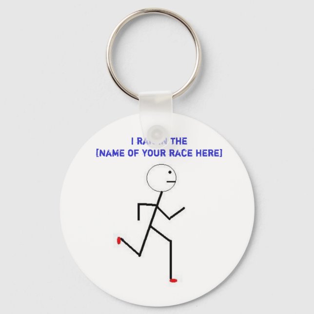 Porte-clés J'ai couru dans le... (Recto)