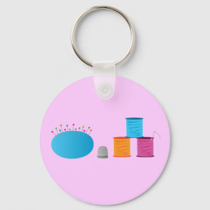 Porte-clés J'ai cousu du coeur