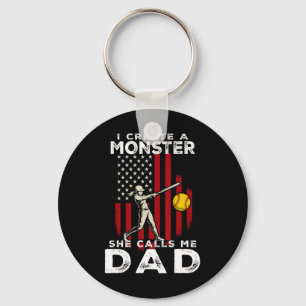 Porte-clés J'ai créé un monstre qui m'appelle Papa tout simpl