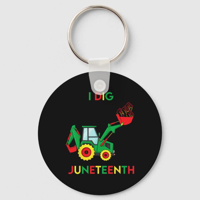 Porte-clés J'Ai Creusé JunetDix Poings Tractor Fun Toddler Bo (Recto)