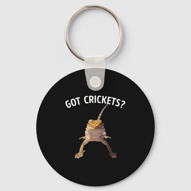 Porte-clés J'ai des crickets, une chemise de dragon (Recto)
