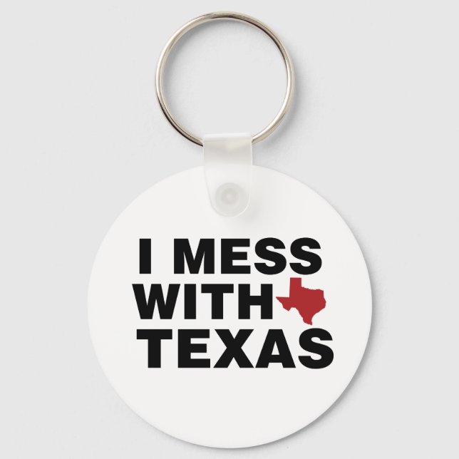 Porte-clés J'ai des ennuis avec le Texas (Recto)