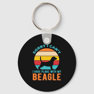 Porte-clés J'Ai Des Plans Avec Mon Beagle