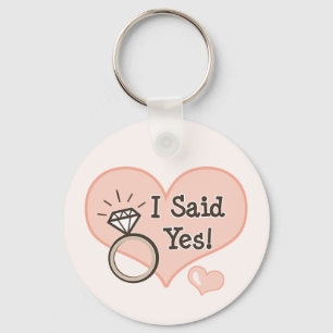 Porte-clés J'Ai Dit Oui Porte - clé Fiançailles