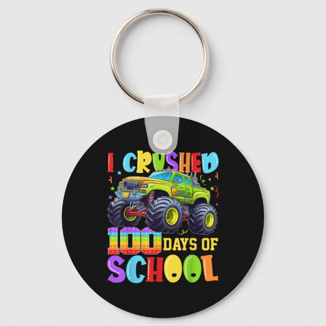 Porte-clés J'Ai Écrasé 100 Jours D'École Garçon Monster Camio (Recto)