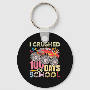 Porte-clés J'Ai Écrasé 100 Jours D'École Pour Les Garçons Mon