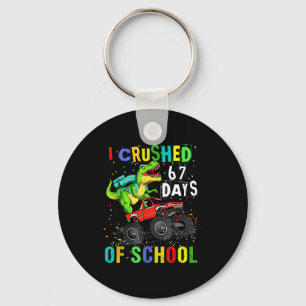 Porte-clés J'ai écrasé 67 jours d'école drôle six sept mème B