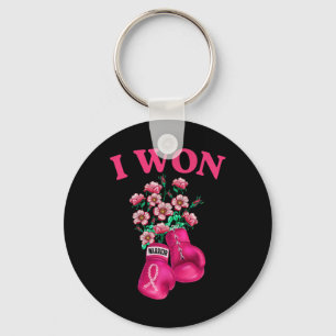 Porte-clés J'Ai Gagné Gants De Boxe Survivor Pink Ribbon Brea