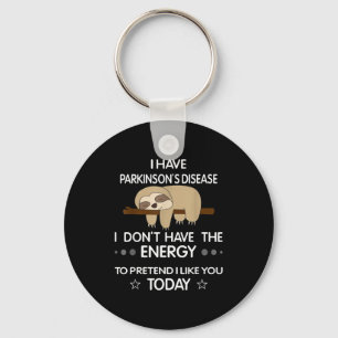 Porte-clés J'ai la maladie de Parkinson, je n'ai pas l'énergi