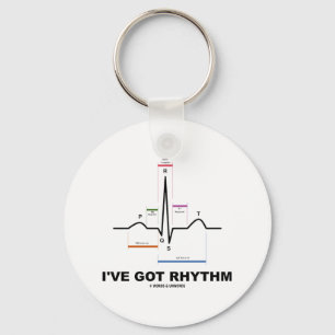 Porte-clés J'ai le rythme (ECG - EKG Heart Beat)