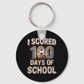 Porte-clés J'ai marqué 100 jours de soccer à l'école 100e jou