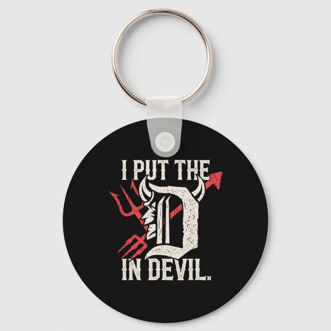 Porte-clés J'Ai Mis D Dans Devil Matching Couple Funny Hallow (Recto)