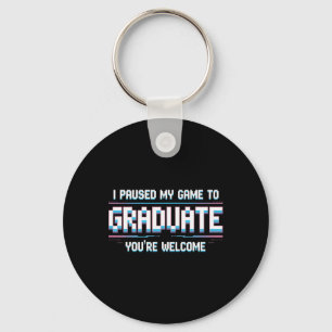 Porte-clés J'ai mis mon jeu en pause pour obtenir mon diplôme