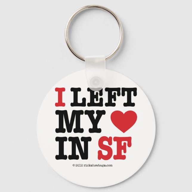 Porte-clés J'Ai Quitté Mon Coeur (Recto)