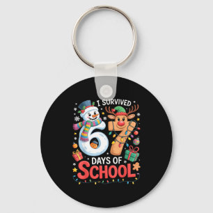 Porte-clés J'ai survécu 67 jours d'école Mème drôle Six Sept