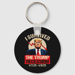 Porte-clés J'ai survécu à la récession Trump 4725 4925 Trump