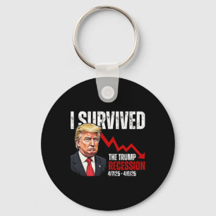 Porte-clés J'ai survécu à la récession Trump 4725 4925 Trump
