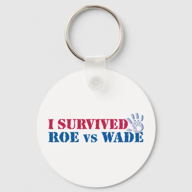 Porte-clés J'ai survécu à Roe vs Wade (main) (Recto)