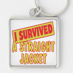 PORTE-CLÉS J'AI SURVÉCU À UN JACKET DROIT