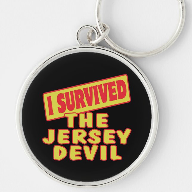 PORTE-CLÉS J'AI SURVÉCU AU DIABLE JERSEY (Devant)