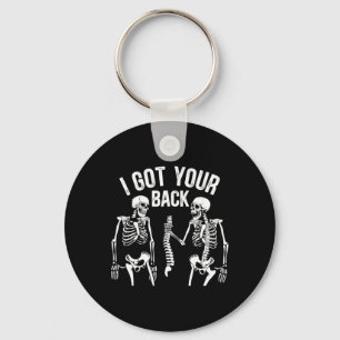 Porte-clés J'Ai Ton Ck Drôle Skeleton Spine Halloween Costu