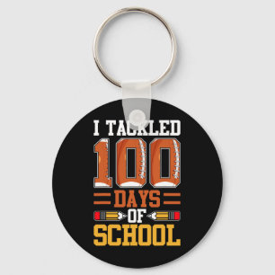 Porte-clés J'Ai Traité 100 Jours De Football Scolaire 100E Jo