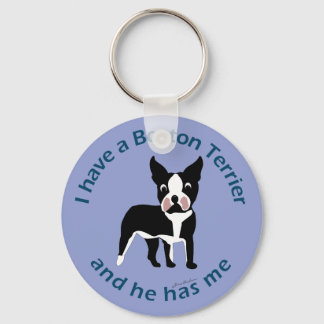 Porte-clés J'ai un Boston Terrier