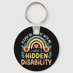 Porte-clés J'Ai Un Handicap Caché Médicale