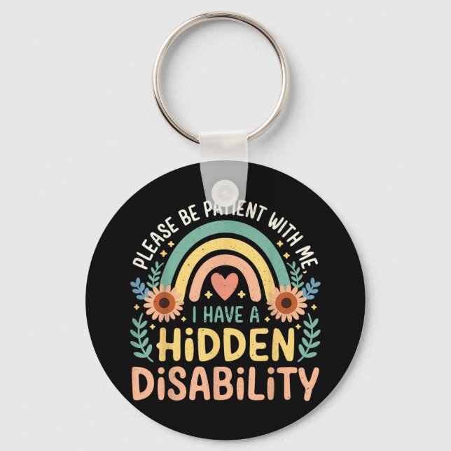 Porte-clés J'Ai Un Handicap Caché Médicale (Recto)