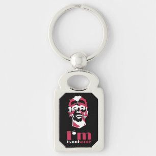 Porte-clés J'ai un visage abstrait beau