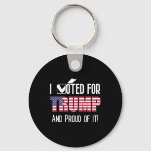 Porte-clés J'Ai Voté Pour Trump Patriot Patriote Américain Au