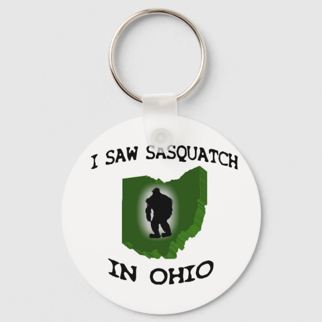 Porte-clés J'Ai Vu Sasquatch En Ohio (Recto)