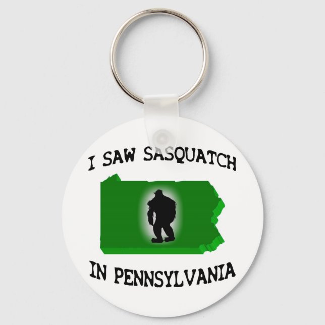 Porte-clés J'Ai Vu Sasquatch En Pennsylvanie (Recto)