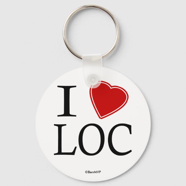 Porte-clés J'aime (Recto)