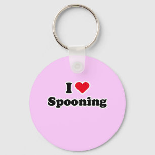 Porte-clés J'aime à la cuillère administrer