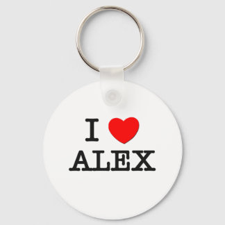 Porte-clés J'aime Alex